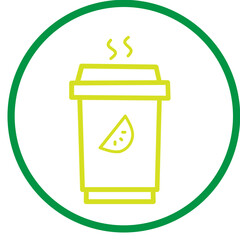 Tea Cup Logo Elements