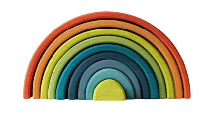Bright rainbow vector illustration of colorful plasticine swirl pattern and round circle objects on a white backdrop