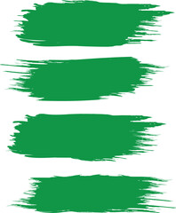 Grunge Green Brush Set Vector Design
