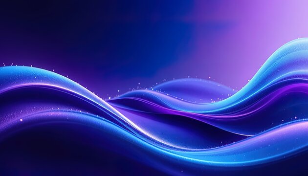 Experience the Future Stunning blue and purple waves create a modern, professional vibe perfect for technology, innovation, and creative design projects