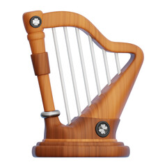 Harp 3d Illustration