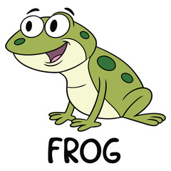 Isolated Frog Graphic for Nature and Wildlife Themes