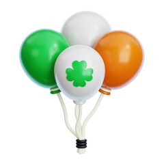 Saint Patrick Balloons 3d Illustration