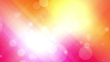 Abstract blurred background with bokeh effect in pink orange and yellow color gradient design - Powered by Adobe
