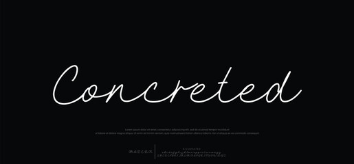 Modern abstract digital alphabet font. Minimal technology typography, Creative urban sport fashion futuristic font and with numbers. vector illustration