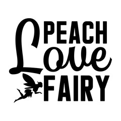 Peach love fairy SVG Design
