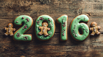 Festive 2016 gingerbread cookies celebrate happy holiday memories sweetly