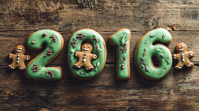 Festive 2016 gingerbread cookies celebrate happy holiday memories sweetly - Powered by Adobe
