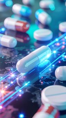 Medicine Delivery Tracking Hologram with Pill Visualization