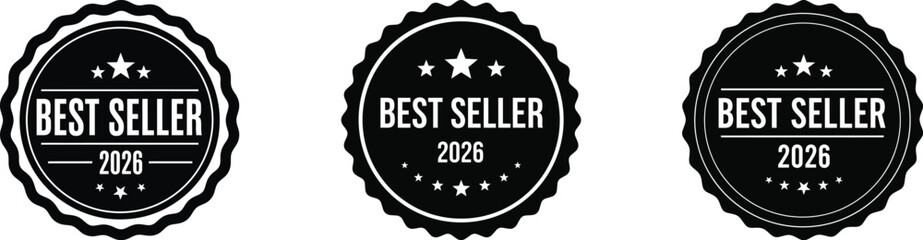 Best seller 2026 badge label set