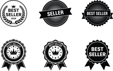 Best seller badge icons collection