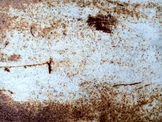 Rust metal surface with crack paint photo