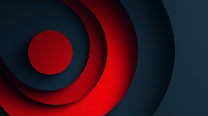 Red and Dark Blue Overlapping Circles