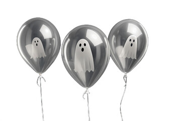 ghost-balloons on a isolated transparent background
