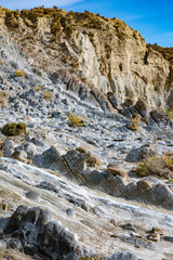 The Arid, Dry Terrain of the Tabernas Desert, Andalusia, Illustrating Growing Desertification in Southern Spain
