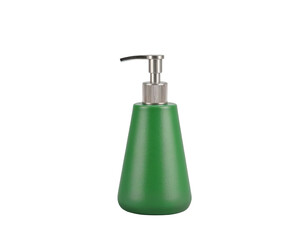 Obraz premium Green Soap Dispenser with Silver Pump
