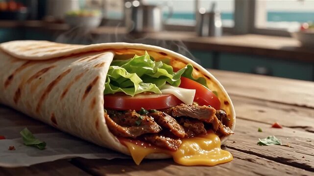 chicken wrap sandwich