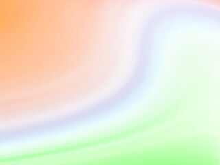 Abstract gradient motion Blurred colored background. Smooth transitions of iridescent green and orange colors. Colorful Rainbow backdrop Smooth Texture Graphic