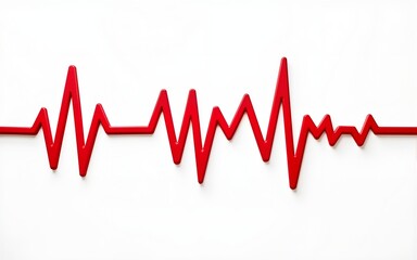 Cycling heartbeat line. High quality