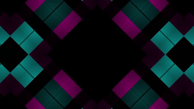 Animation seamless 4k loop Computer generated wallpaper texture element flat style with animation of rounded rectangles, circles lines light shadow 4k neon glow colorful backdrop simple forms pattern