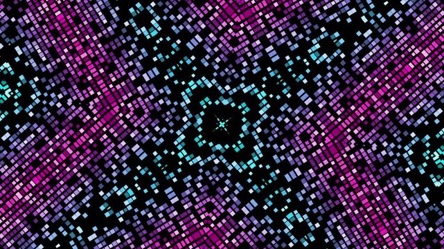 Animation seamless 4k loop Computer generated wallpaper texture element flat style with animation of rounded rectangles, circles lines light shadow 4k neon glow colorful backdrop simple forms pattern