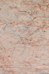 Natural salmon pink colored cotton cloth, large detailed pale pinkish-orange casual print textile background closeup, vertical textured vintage coral beige marble pattern, fabric swatch copy space