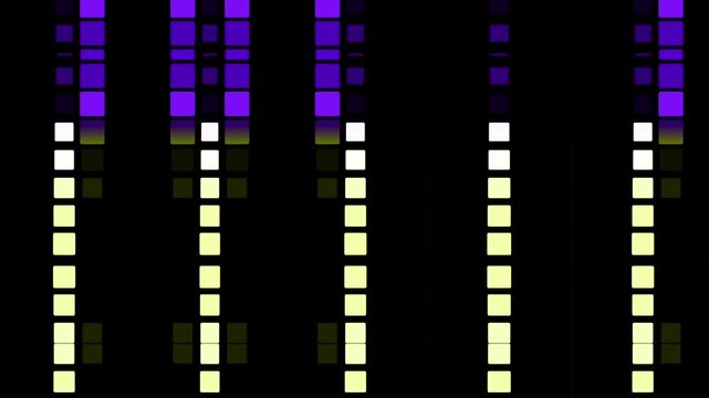 Animation seamless 4k loop Computer generated wallpaper texture element flat style with animation of rounded rectangles, circles lines light shadow 4k neon glow colorful backdrop simple forms pattern
