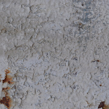 Old natural pastel blue pale blueberry grey painted rusty iron metal plate background texture, vertical aged damaged weathered scratched rustic plain paint pattern grunge rust copy space macro closeup