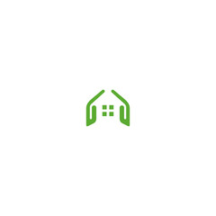 Hand house logo Icon flat vector design