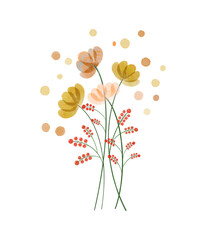 floral background with flowers