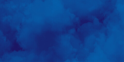 nebula gas cloud in deep outer space. Abstract soft sky blue watercolor sky and clouds, Navy blue watercolor background. grunge background with copy space for text .
