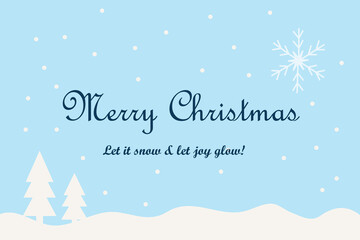 Minimal Winter Wonderland Christmas Card