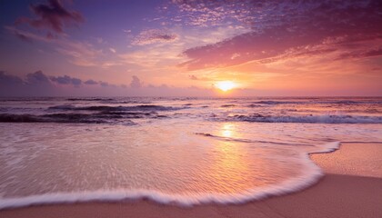 Fototapeta premium Vanilla Sky Sunset Sea Beach