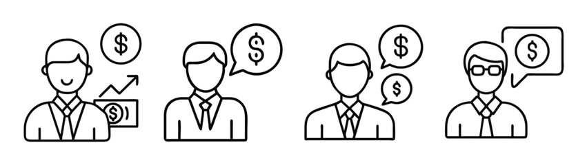 Financial advisors team discussing investment strategies and money management, business growth and success