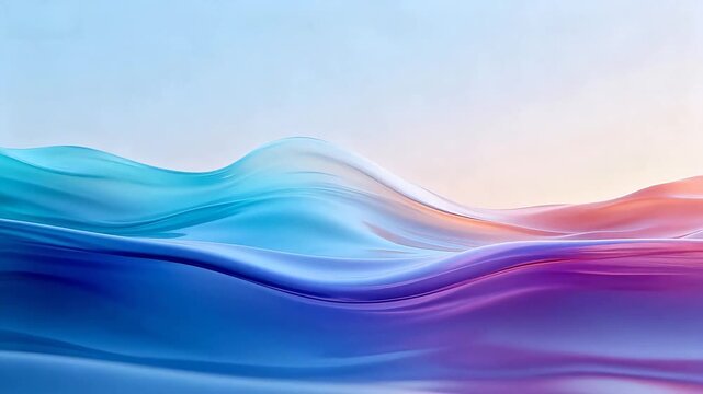 Abstract flowing colorful wave design