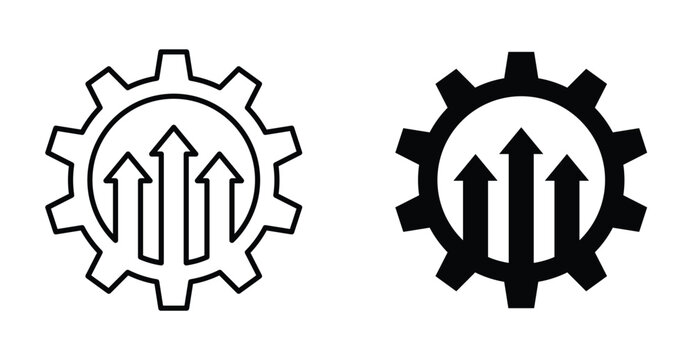 Operational excellence icon graphic design. Vector icon illustrations