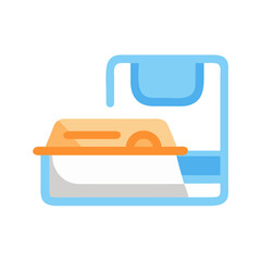 Modern MRI scanner, medical imaging, patient treatment illustration