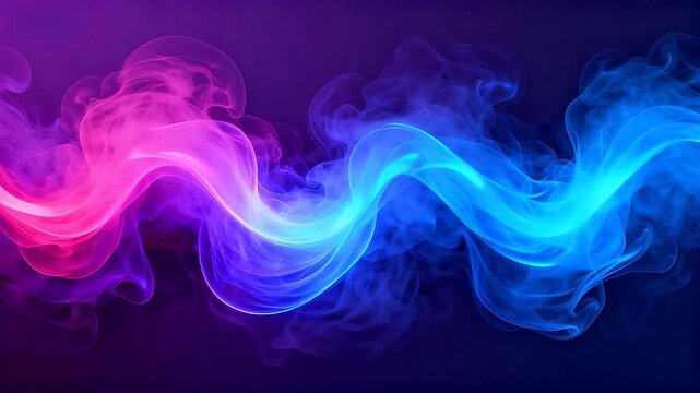 Colorful swirling smoke patterns