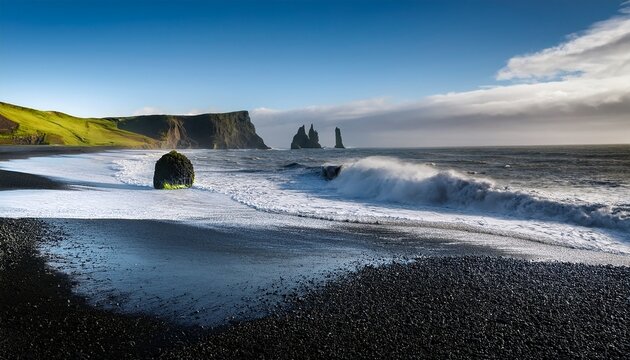 Iceland Black Beach