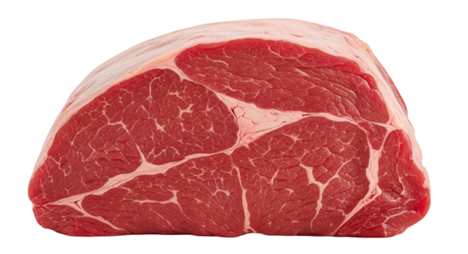 Raw Beef Chuck Roast Cut – Transparent Background