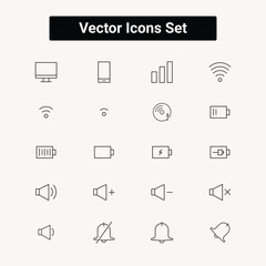 Comprehensive collection of modern and versatile vector icons for diverse design applications and user interface elements