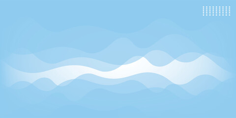 Layered waves of the blue ocean or sea with varying white gradient effects. Ideal for beach design templates. abstract eps 10.