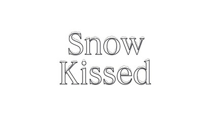 Fototapeta premium Snowy landscape with gentle snowfall and serene winter atmosphere 