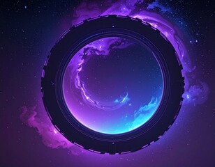 &ldquo;Celestial Gateway: Portal Through the Nebula&rdquo;