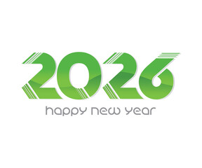 artistic creative green eco new year.eps