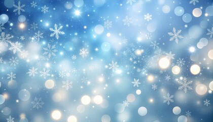 Winter wonderland celebration snowy landscape abstract background sparkling bokeh effects dreamy atmosphere aesthetic visuals for seasonal festivities