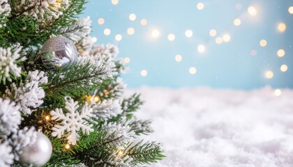 Festive christmas decoration display cozy indoor setting holiday imagery snowy atmosphere close-up view celebratory concept for memorable seasonal celebrations