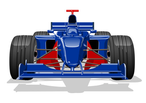 Vector race car isolated