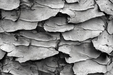 Tree bark with an unusual pattern resembling flowing water