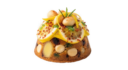 Whimsical dessert creation resembling a fairy tale structure